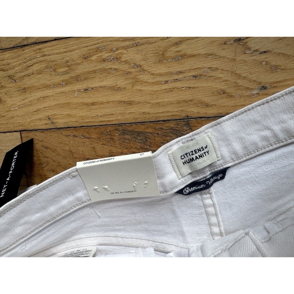 Citizens of Humanity Calista White Curved Taper Jeans Richie Size 27 NWT $228 - Picture 8 of 8